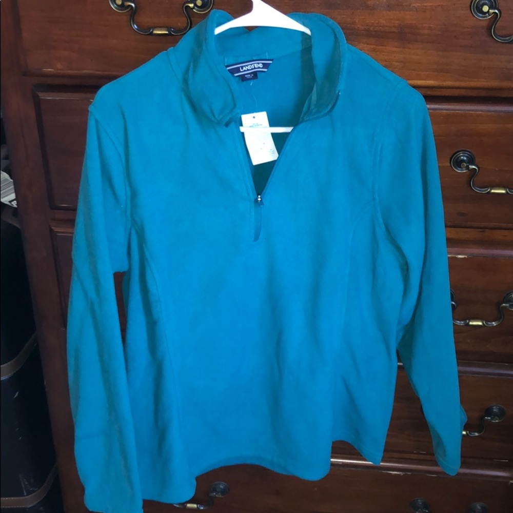 Lands end fleece tunic NWT medium